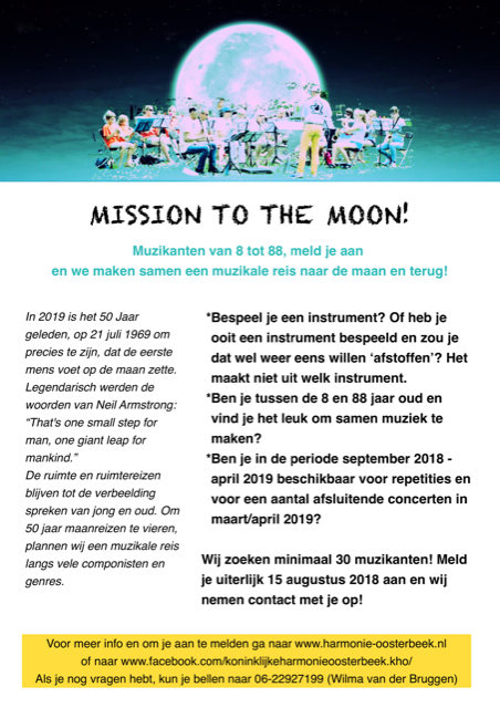 Flyer project Mission to the Moon 