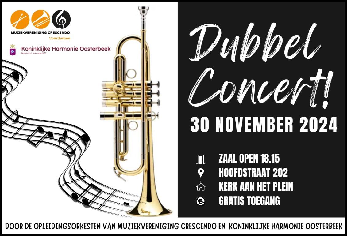 Dubbelconcert 30 november 2024